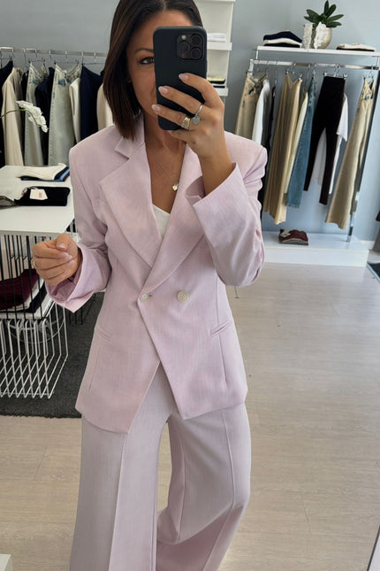 Giacca completo melange rosa kk
