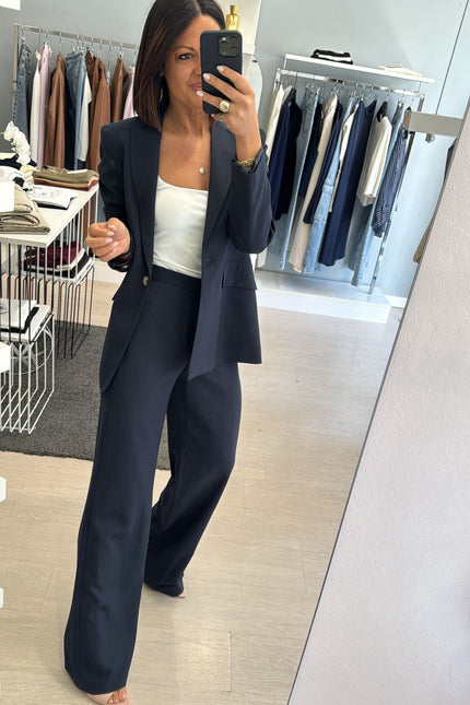 Pantalone completo blu navy ak
