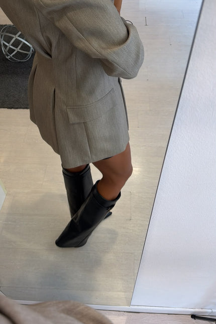 Giacca Robe Manteau completo tortora ak