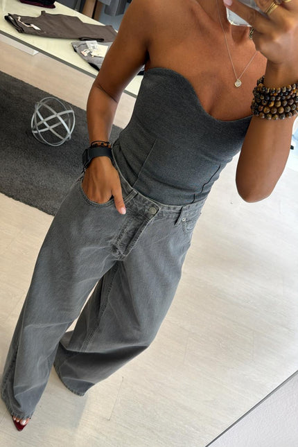 Jeans grigio palazzo kk