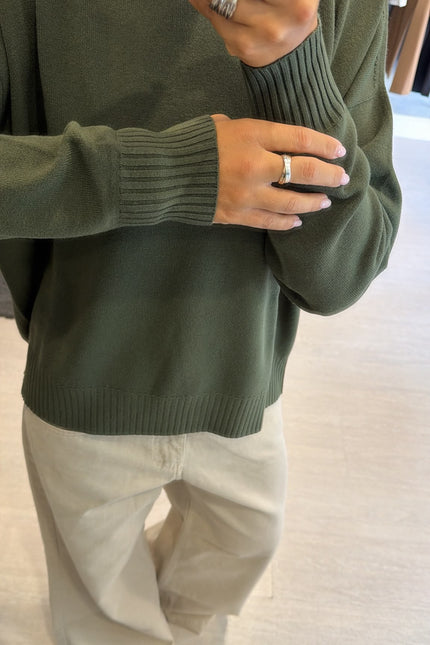 Girocollo khaki kn
