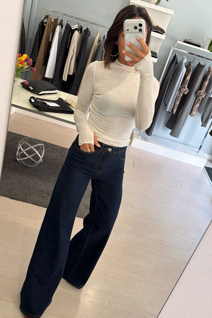 Jeans wide leg blue scuro Ic