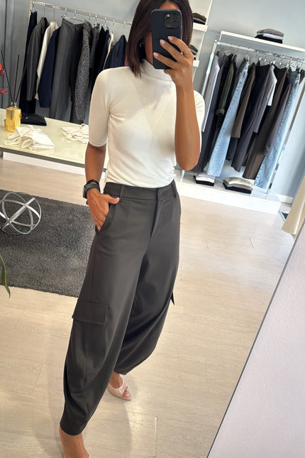 Pantalone cargo verde militare kn