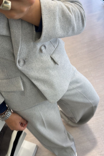 Giacca grigio melange