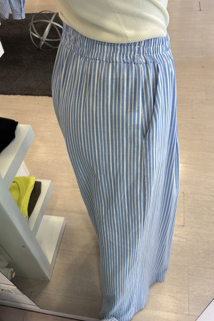 Pantalone righe bianche e azzurre cc