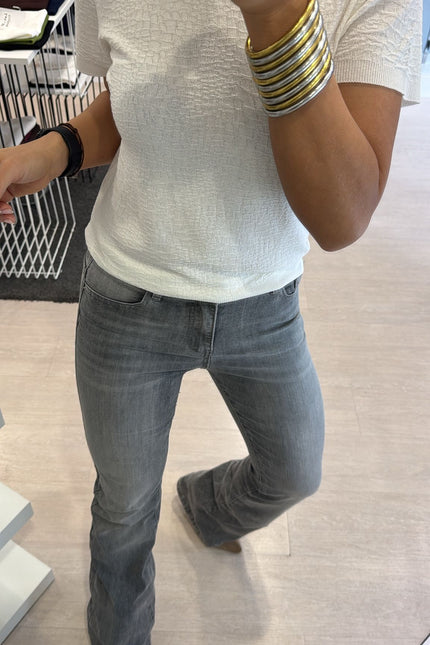 Jeans flare grigio