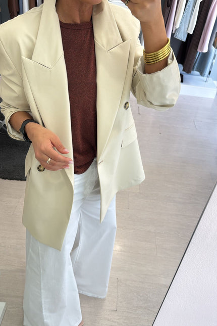 Jeans wide leg bianco kk
