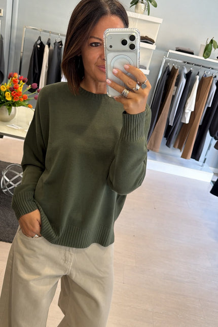 Girocollo khaki kn