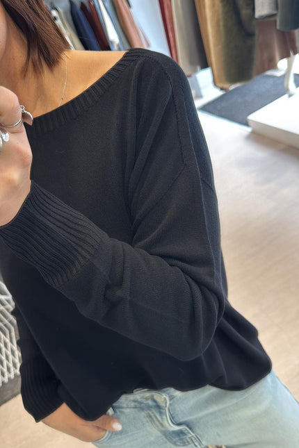 Scollo barca over nero