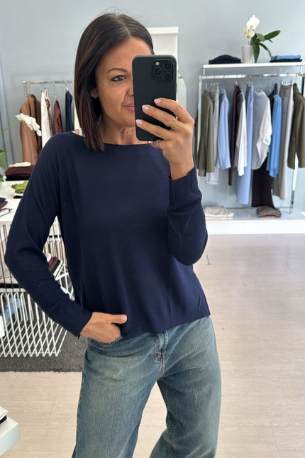 Maglia barca spacchetti blu