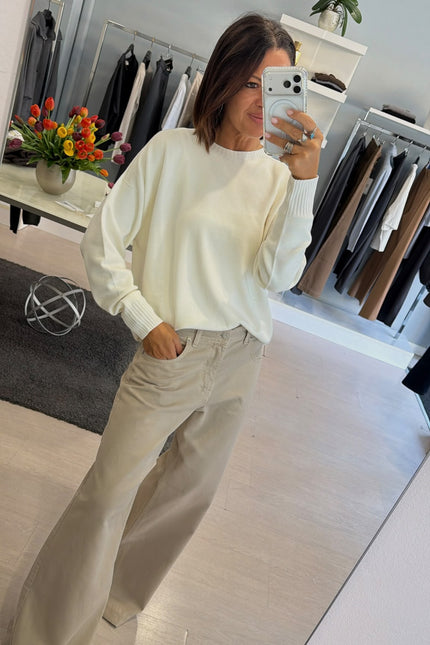 Girocollo bianco kn