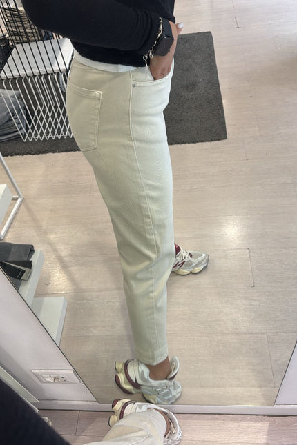 Denim slim fit sabbia