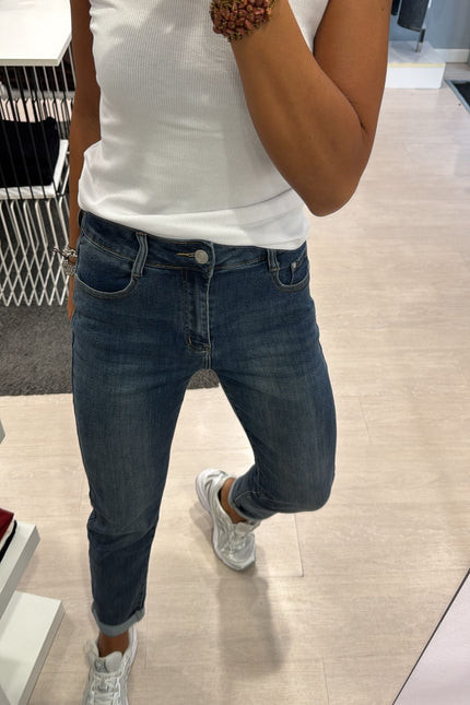 Jeans slim fit scuro