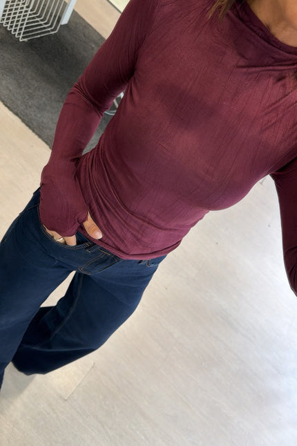 Lupetto bordeaux fiammato kk