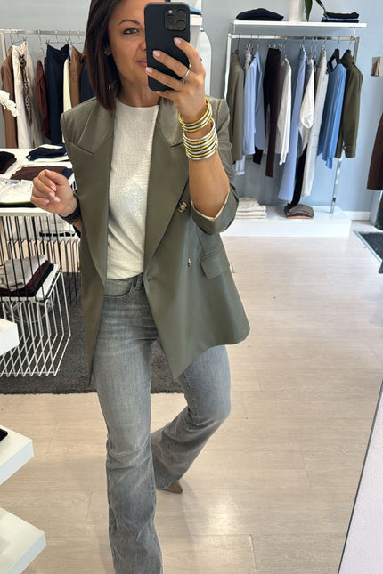 Jeans flare grigio