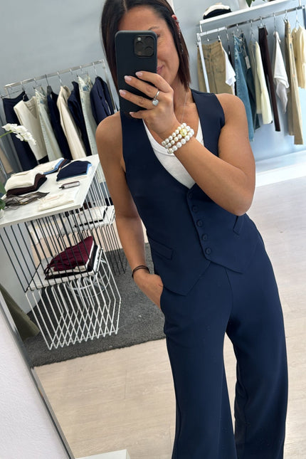 Pantalone completo blu kn