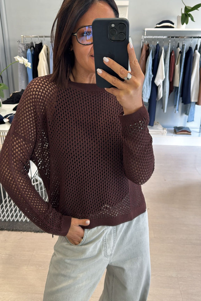 Maglia rete cioccolato