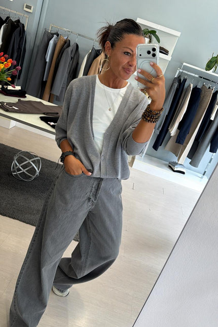 Jeans grigio palazzo kk