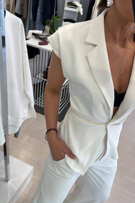 Gilet completo bianco kk
