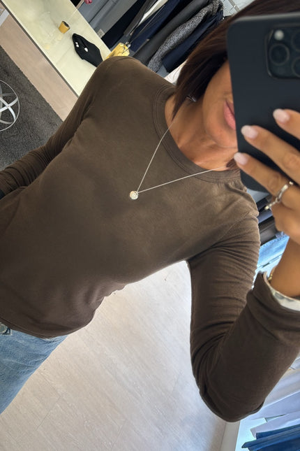 Maglia girocollo moka kn