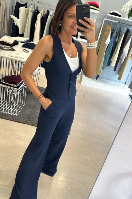 Gilet completo blu kn