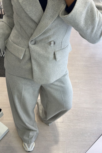 Giacca grigio melange