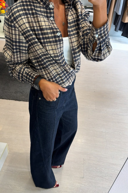 Camicia check blue cc