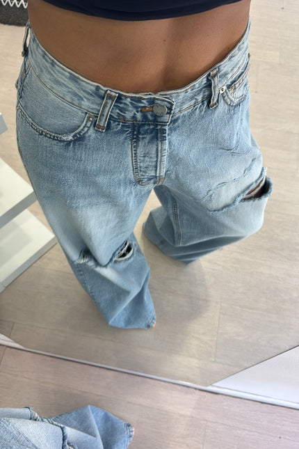 Jeans strappi palazzo