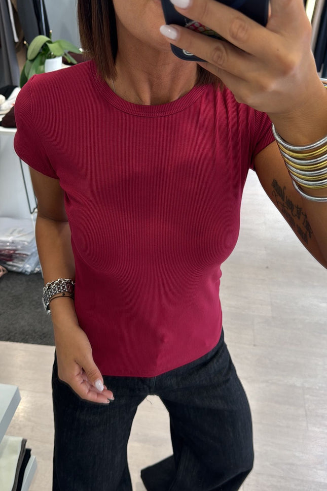 T-shirt bordeaux