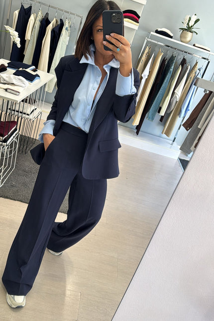 Camicia punto luce azzurra