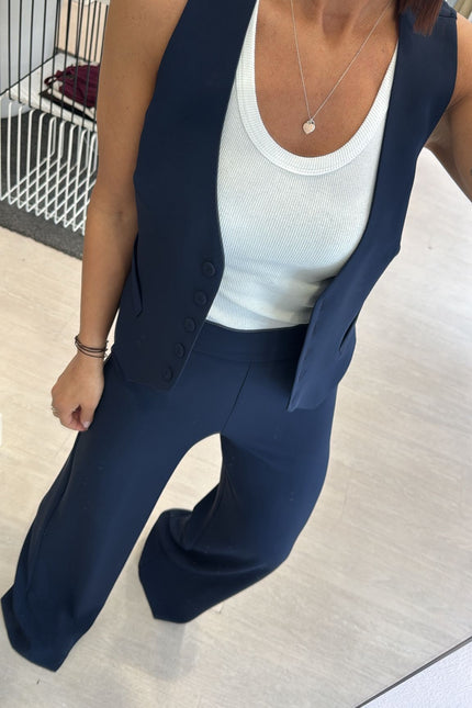 Pantalone completo blu kn
