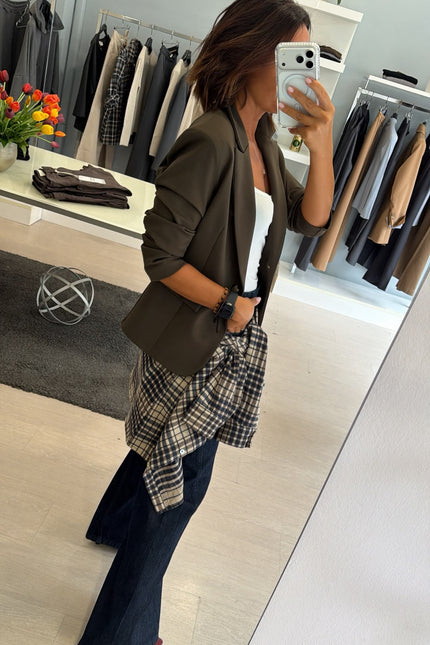 Camicia check blue cc