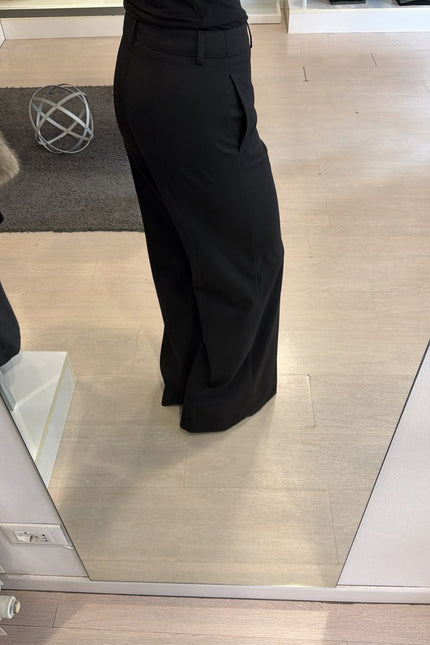 Pantalone wide-leg completo Nero Kn