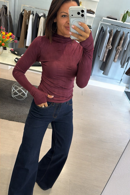 Lupetto bordeaux fiammato kk