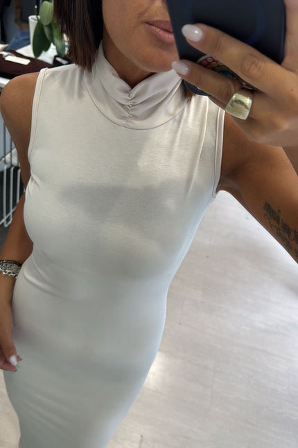 Abito tubino latte